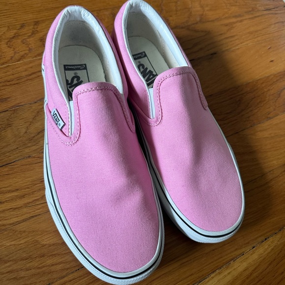 Vans Shoes - Barbie pink slip on vans